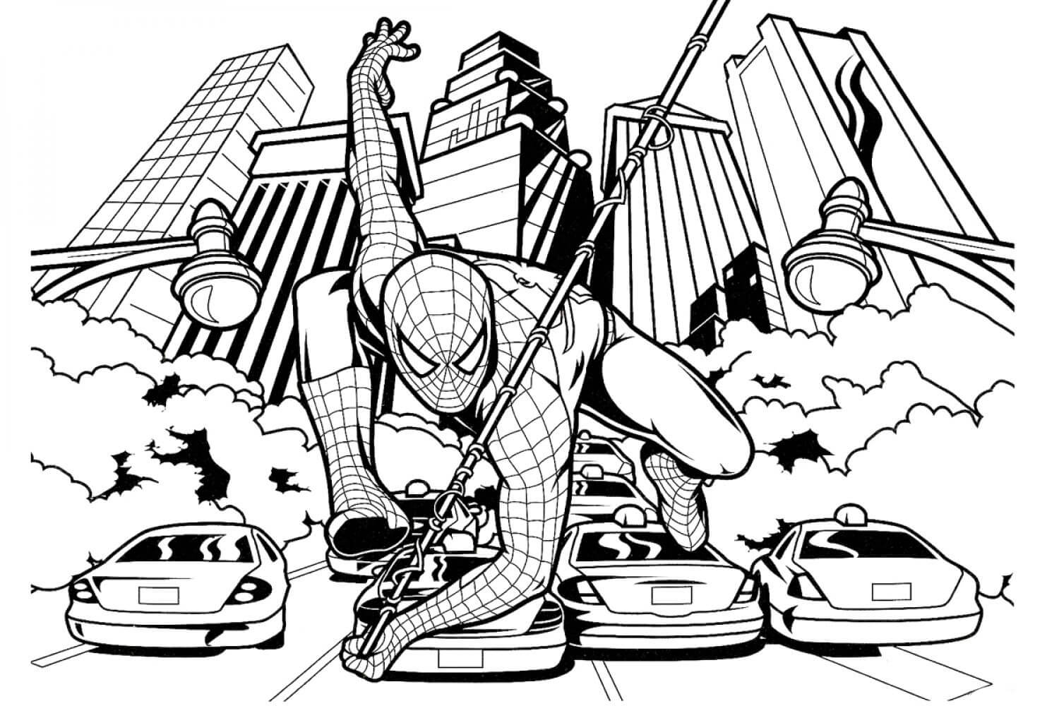 Der unglaubliche Spiderman coloring page
