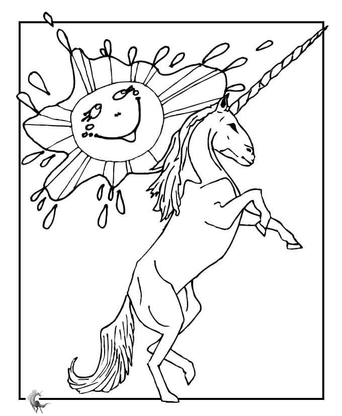 Einhorn in der Sonne