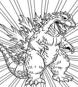 Karikatur Godzilla