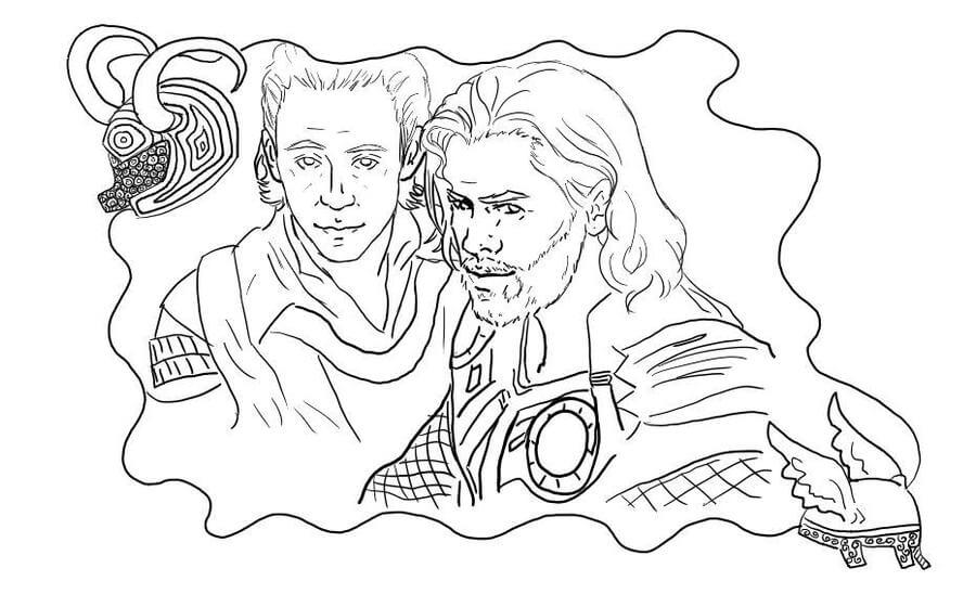 Loki mit Thor