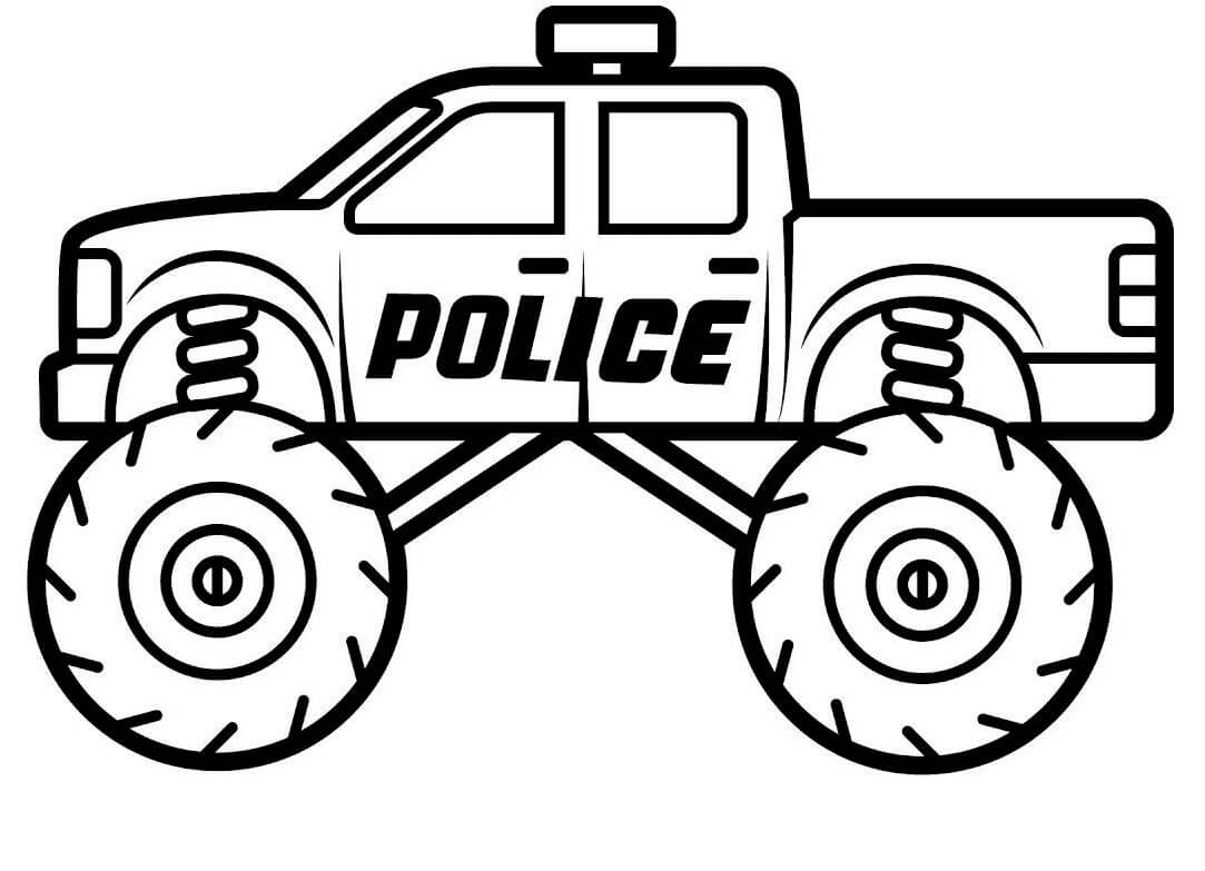 Polizei-Monstertruck