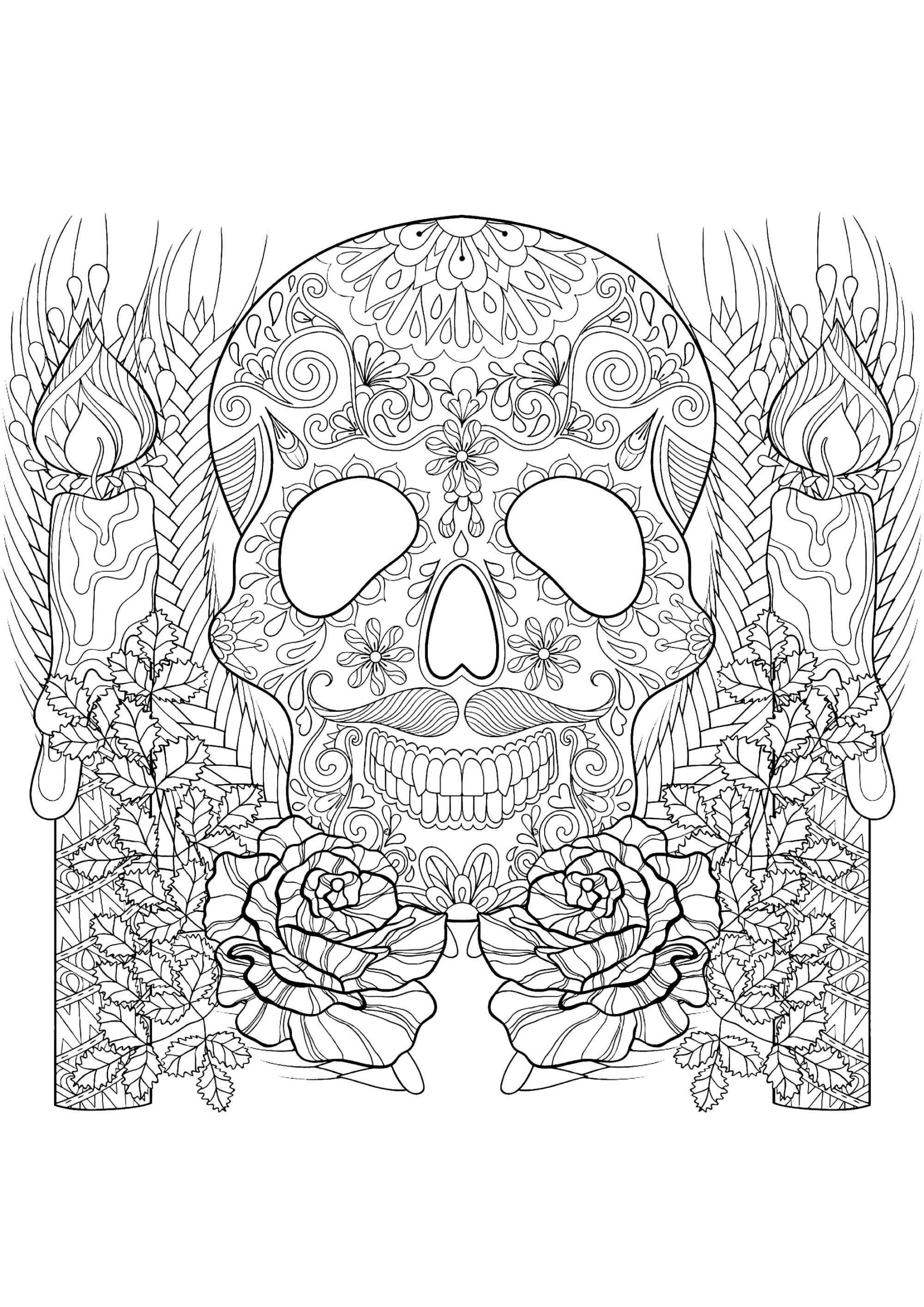 Halloween-Mandala ausmalbilder