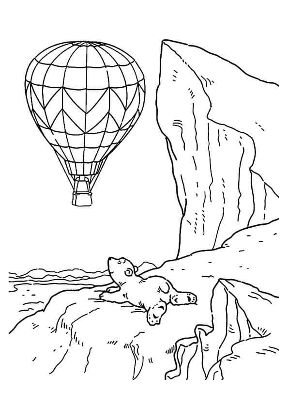 Beobachten Sie einen Polar-Heißluftballon