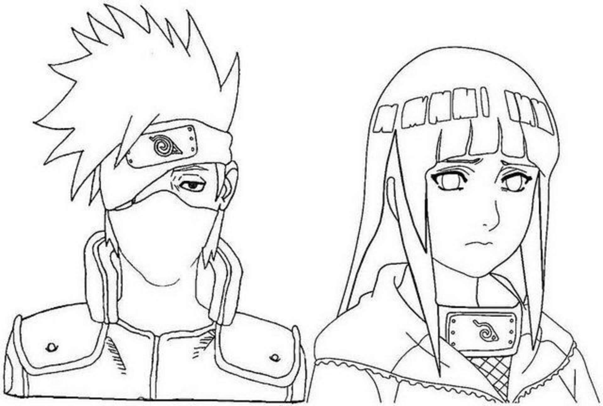 Kakashi und Hinata Gesicht