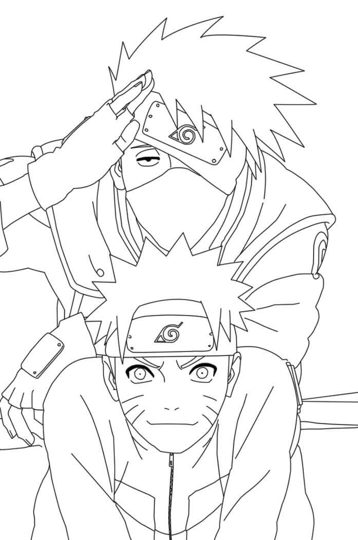 Kakashi und Naruto
