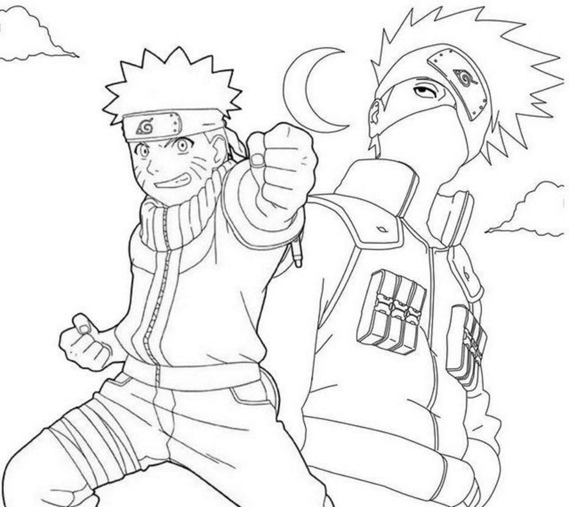 Naruto und Kakashi