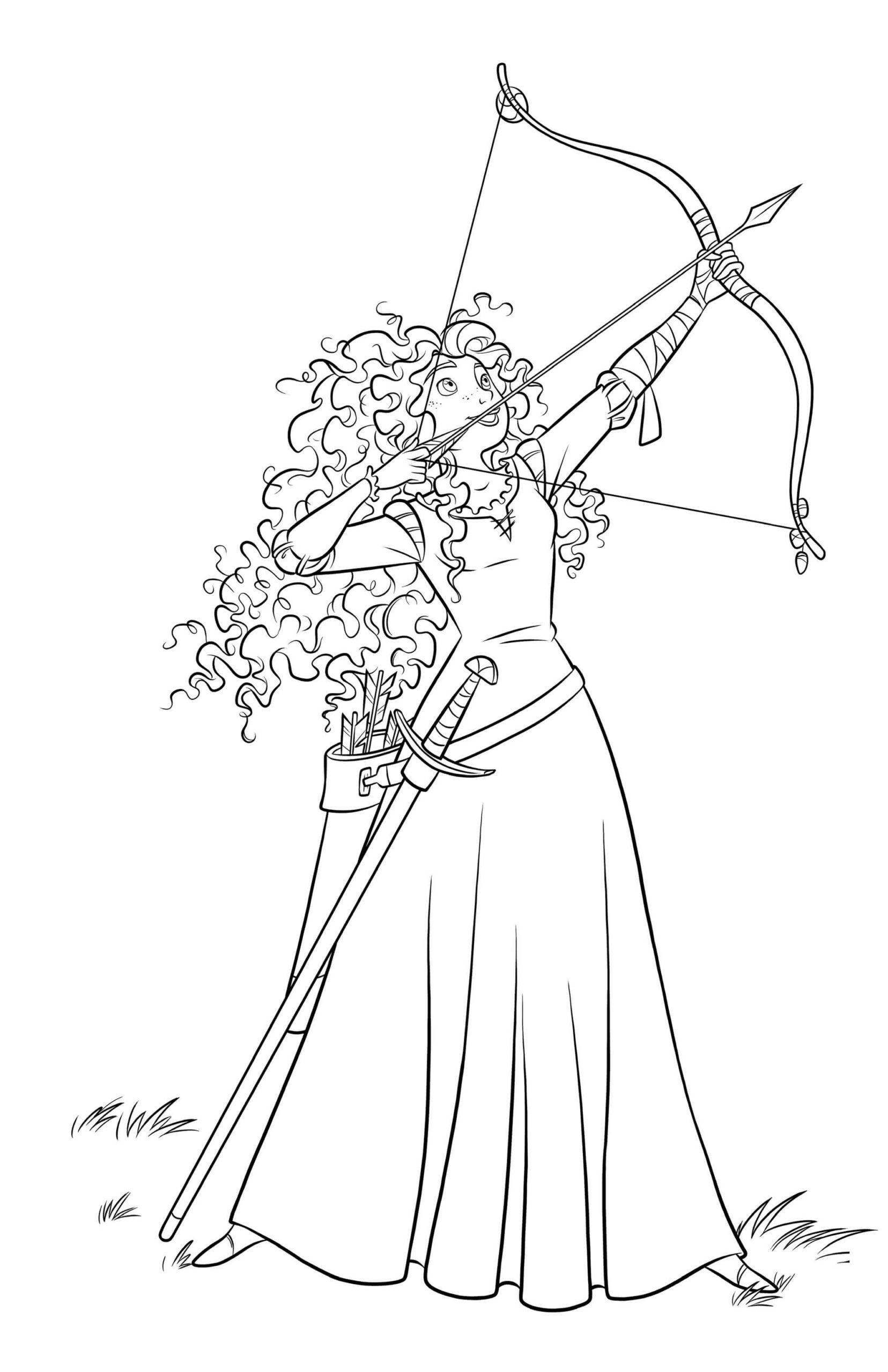 Prinzessin Merida Bogenschütze