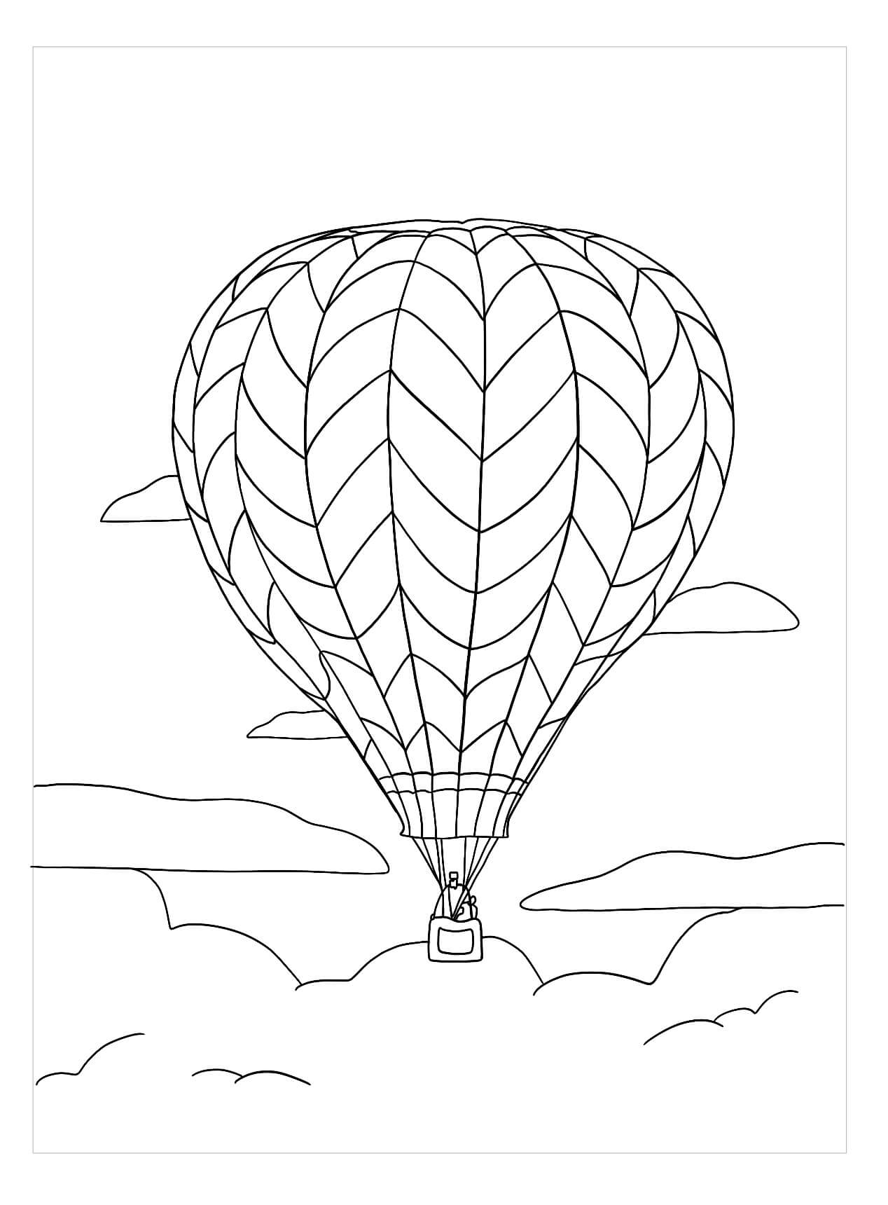 realistischer Heißluftballon