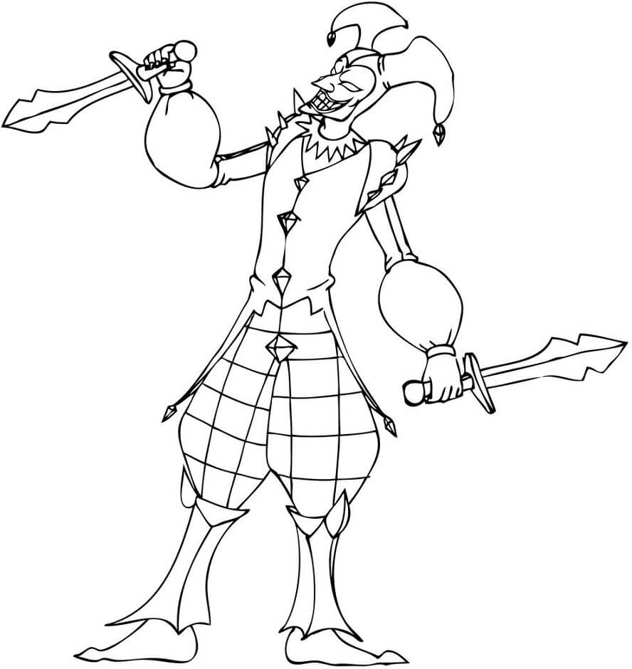 Shaco hält ein Messer