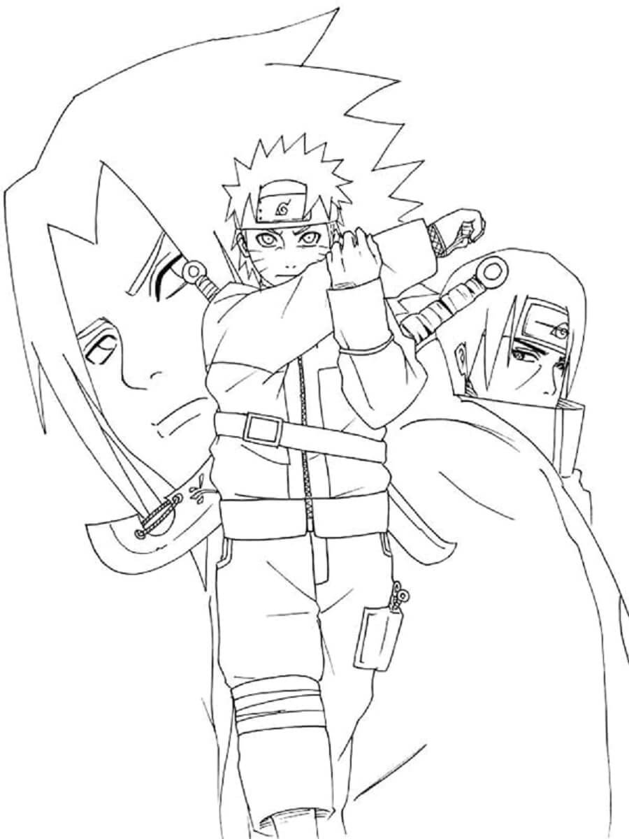 Perfektes Bild von Belong to Naruto Sasuke And Itachi