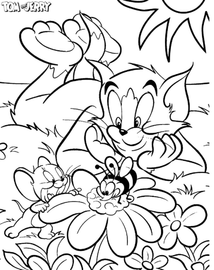 Tom und Jerry mit Biene