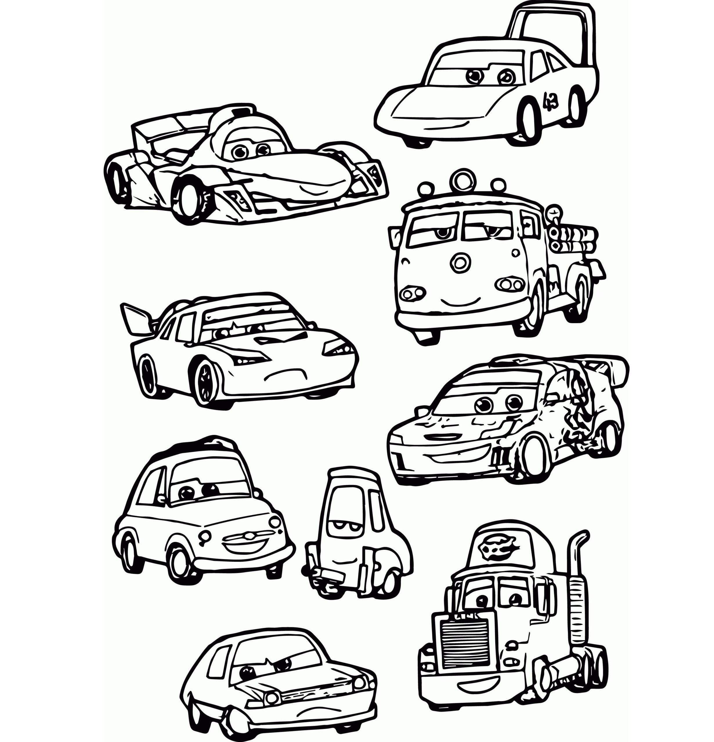 Autos im Cartoon