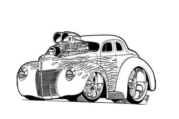 Bild eines antiken Autos