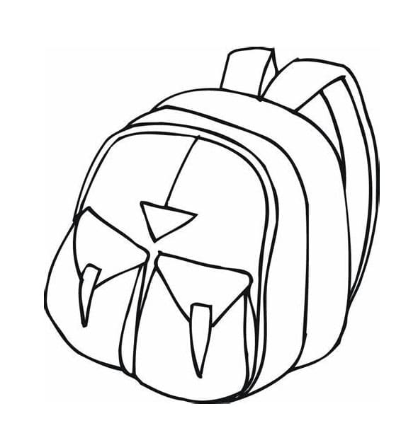 Druckbarer Rucksack-Umriss