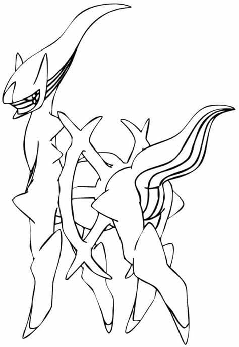 Arceus ausmalbilder