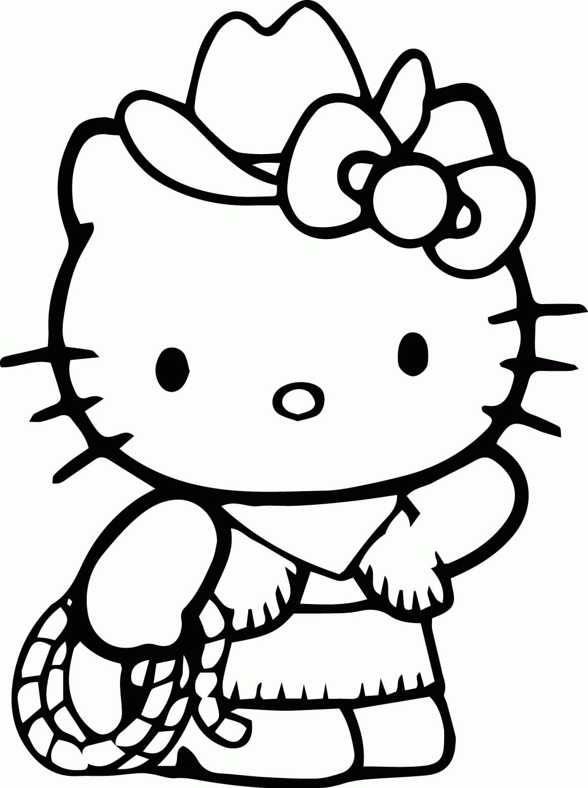 Druckbares Hello Kitty-Bild