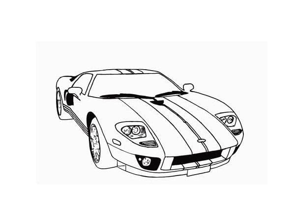 Kostenloser Supersportwagen coloring page