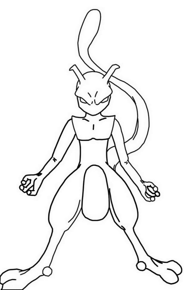 Mewtwo ausmalbilder