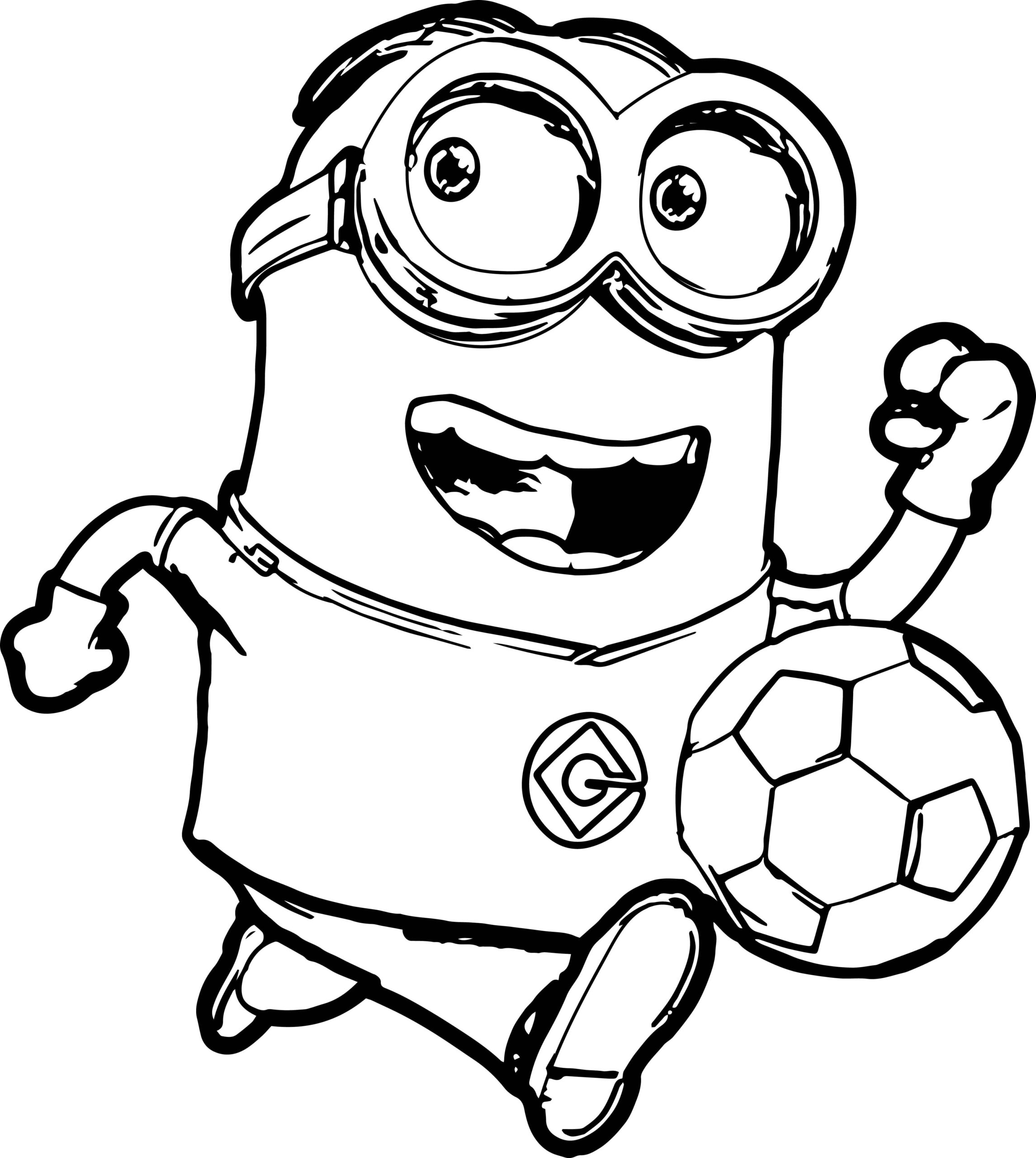 Minion spielt Fußball