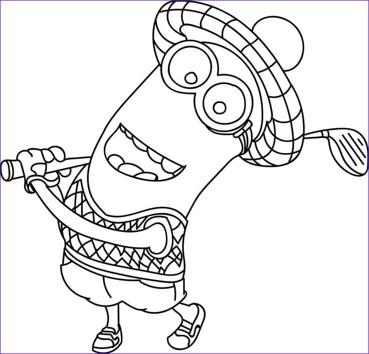 Minion spielt Golf