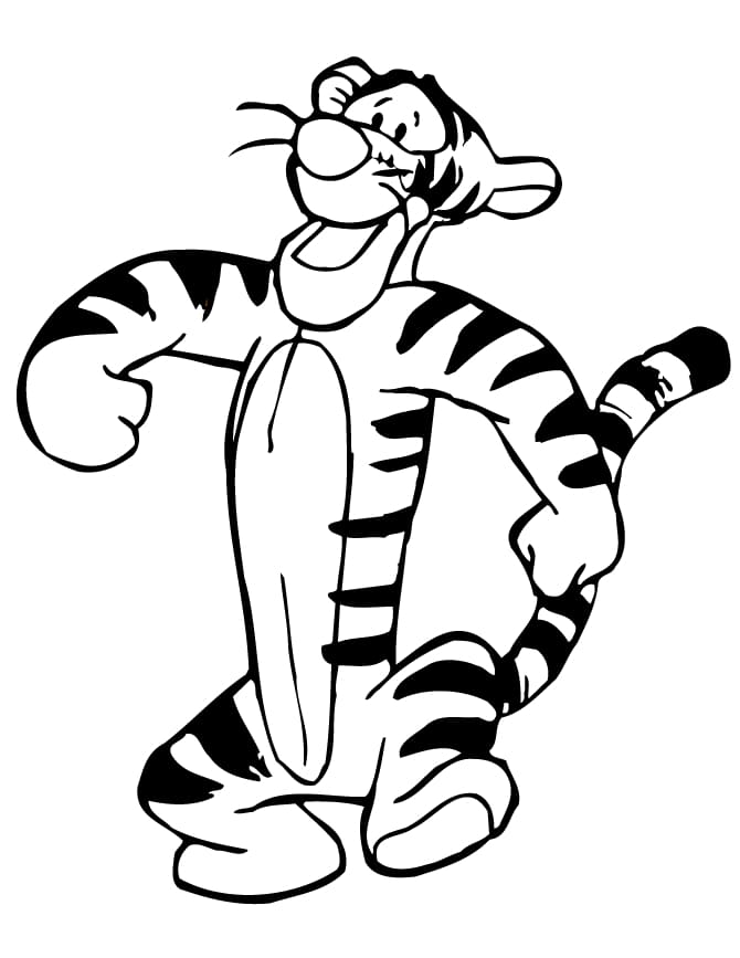 Tigger Bildumriss