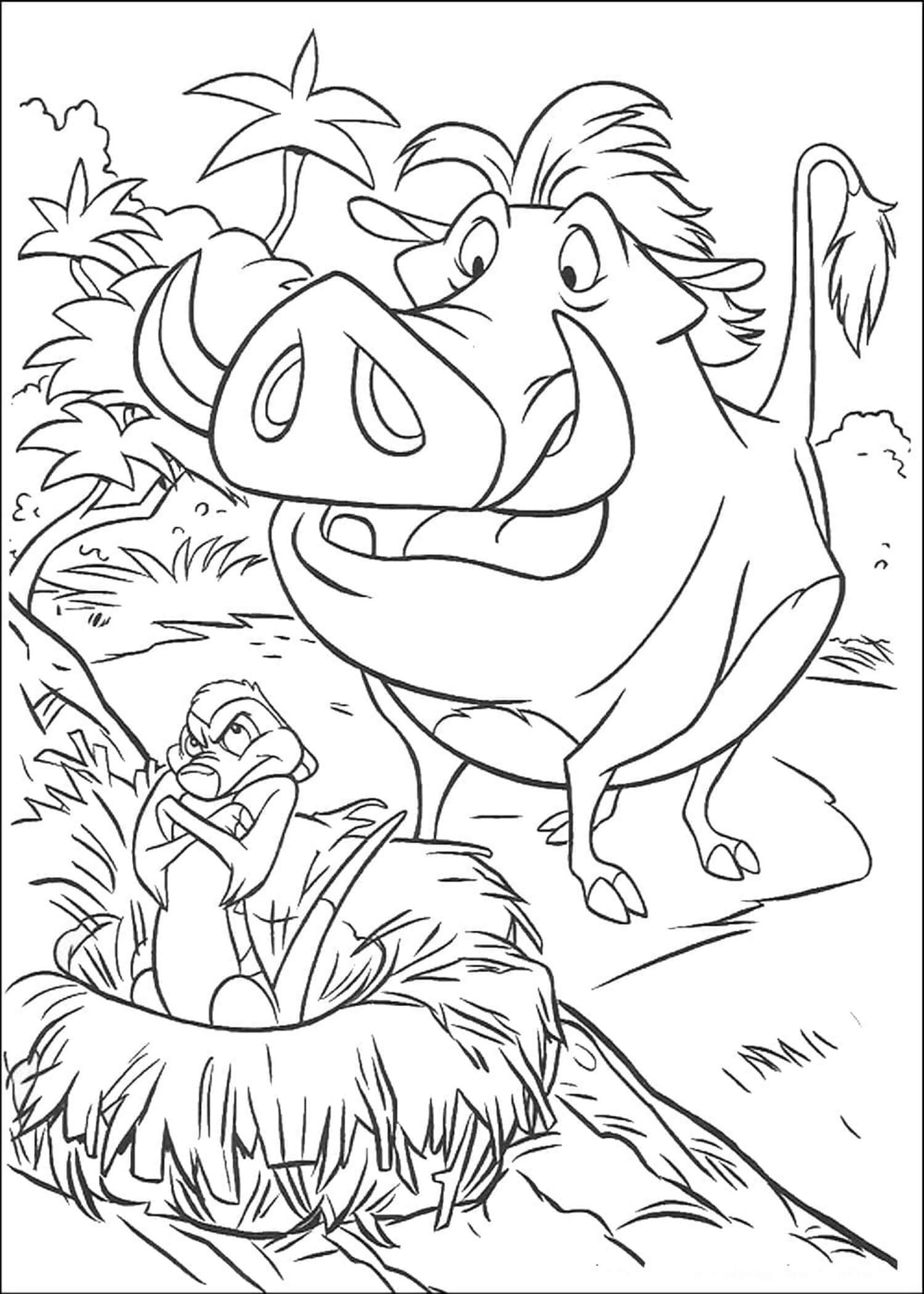 Wütender Timon und Pumbaa