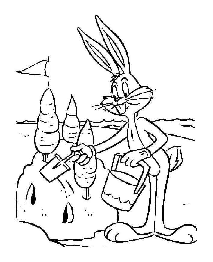 Bugs Bunny am Strand