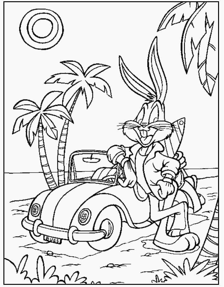 Bugs Bunny im Urlaub