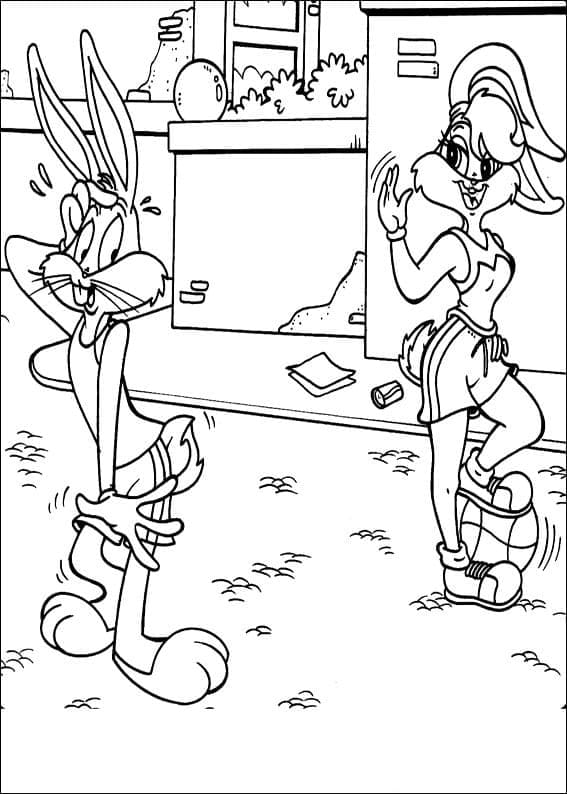 Bugs Bunny und Lola Bunny