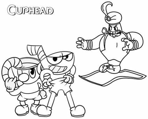 Cuphead ausmalbilder