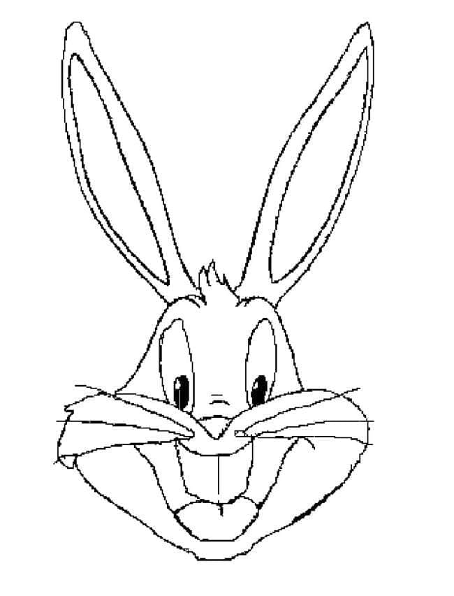 Das glückliche Gesicht von Bugs Bunny
