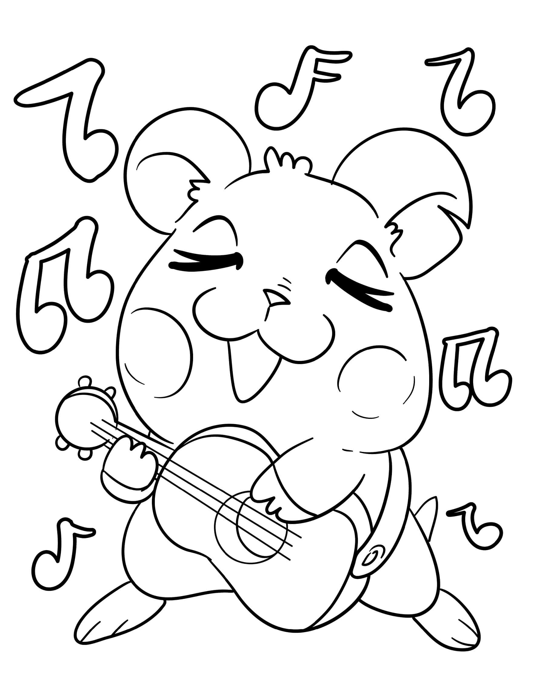 Hamster spielt Gitarre