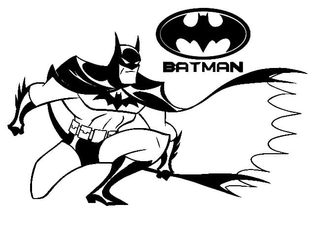 Batman mit Logo
