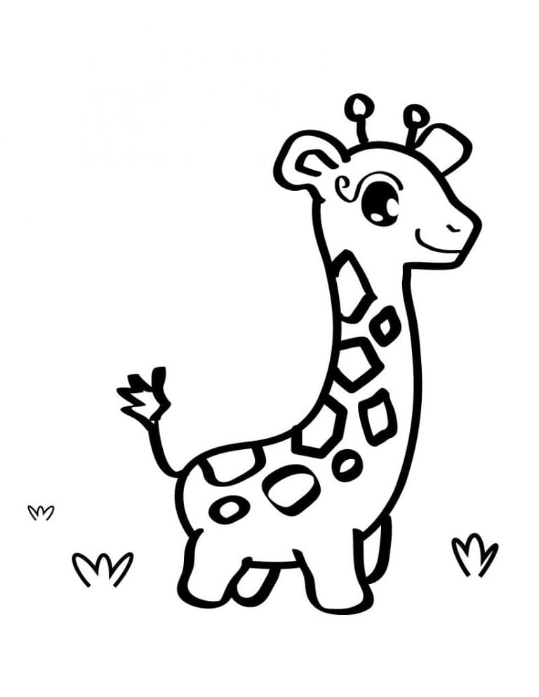 Entzückende Giraffe