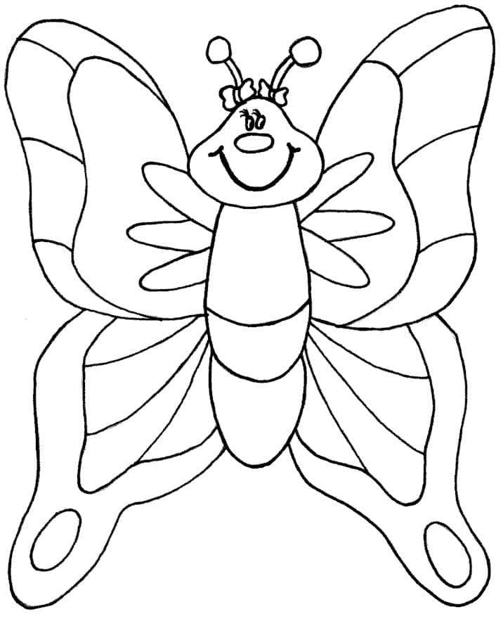 Entzückender Schmetterling coloring page
