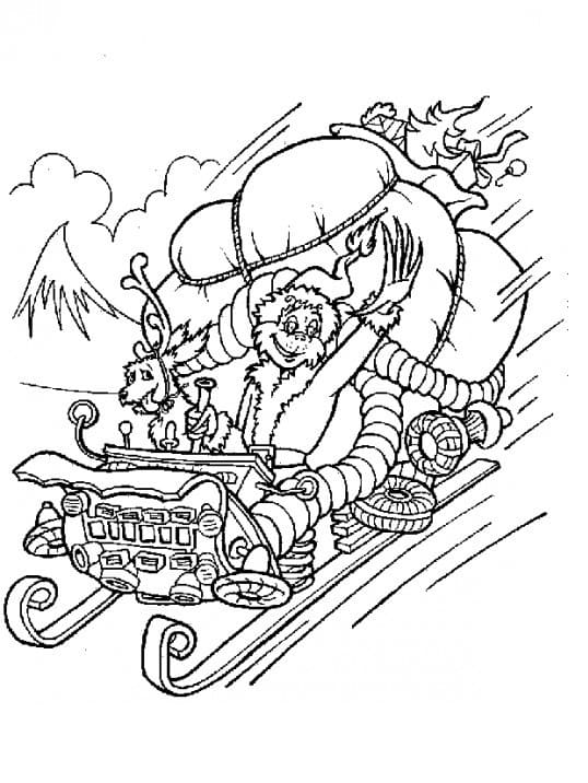 Grinch auf Schlitten