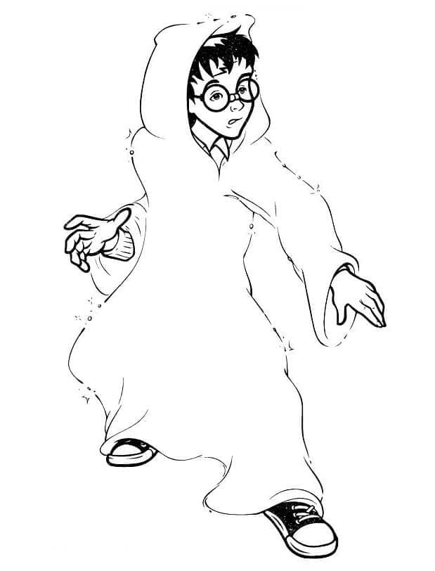 Harry Potter mit Magischem Umhang