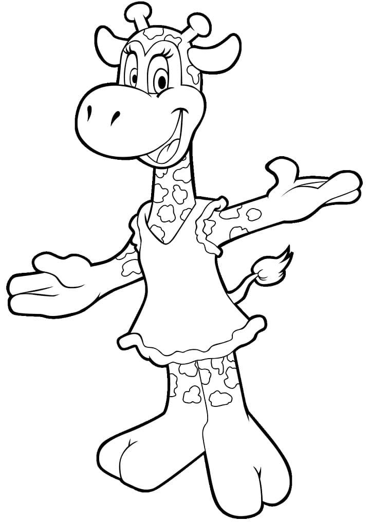 Karikatur Giraffe