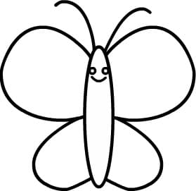 Kostenloser Schmetterling zum Ausdrucken coloring page