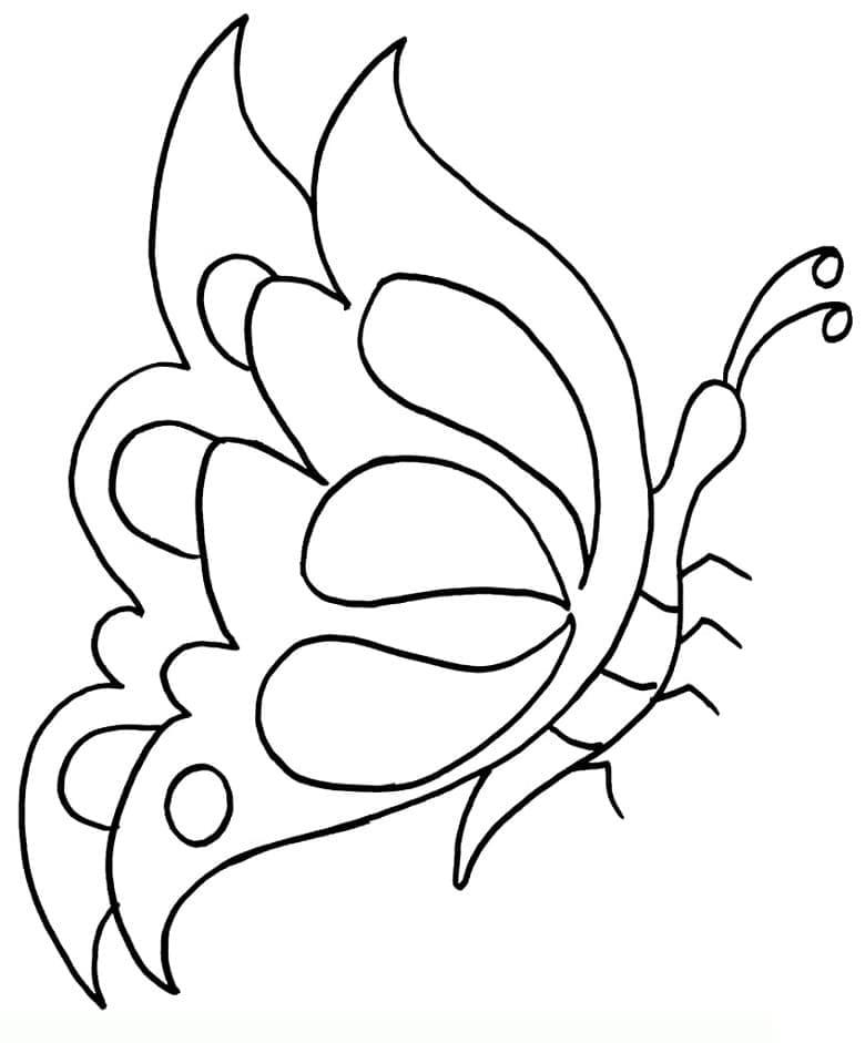 Lapset Perhonen coloring page