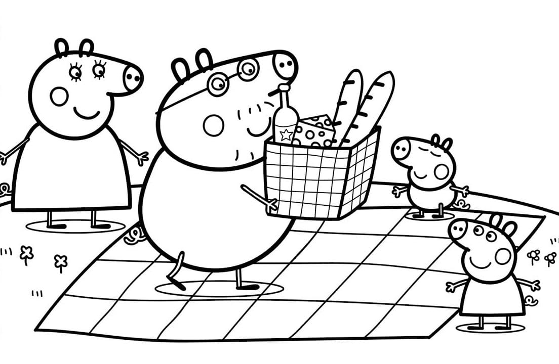 Peppa Wutz beim Picknick