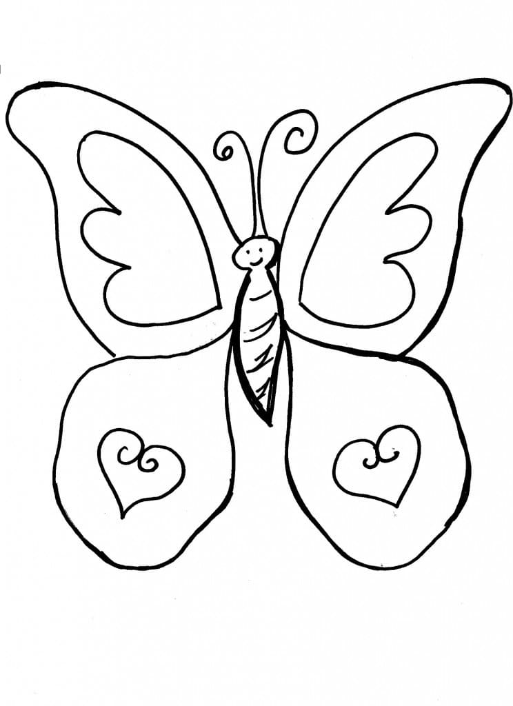 Schmetterling für Kleinkinder coloring page