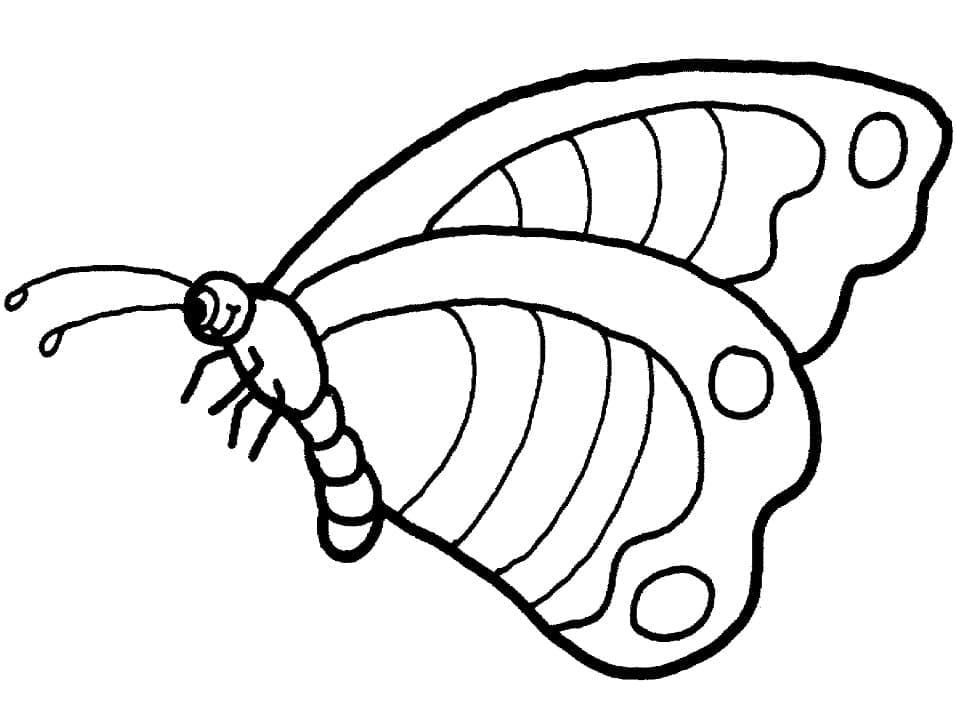 Schmetterling kostenlos für Kinder coloring page