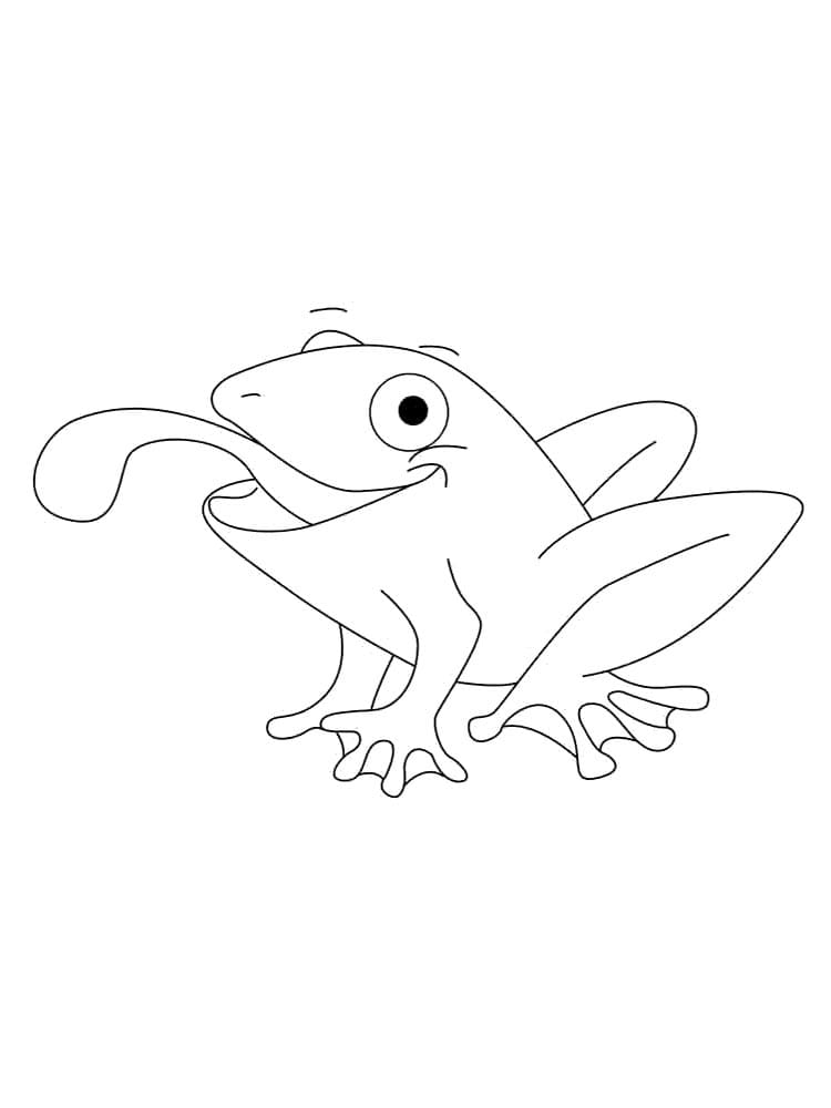 Druckbarer einfacher Frosch