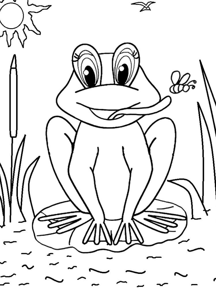 Kostenloser druckbarer Frosch