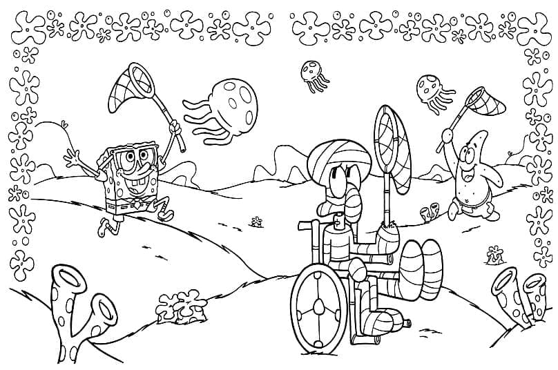 Lustiger Thaddäus mit Spongebob