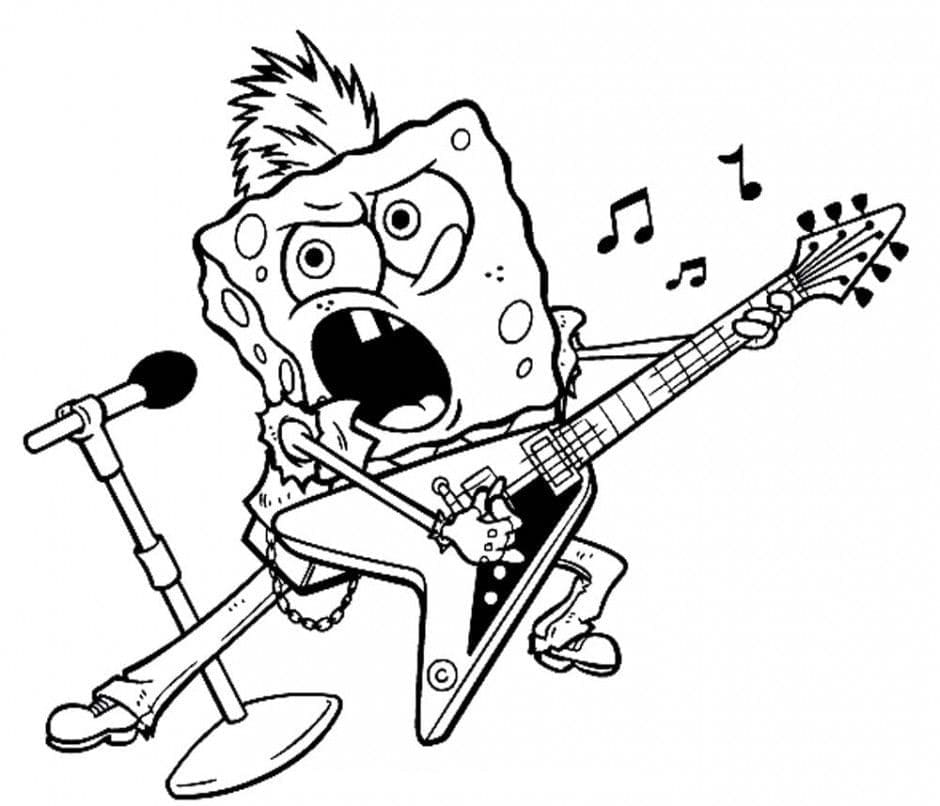 Spongebob Rockstar