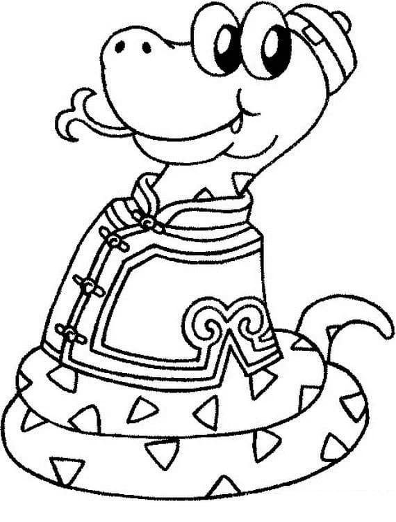 Süße kleine Schlange