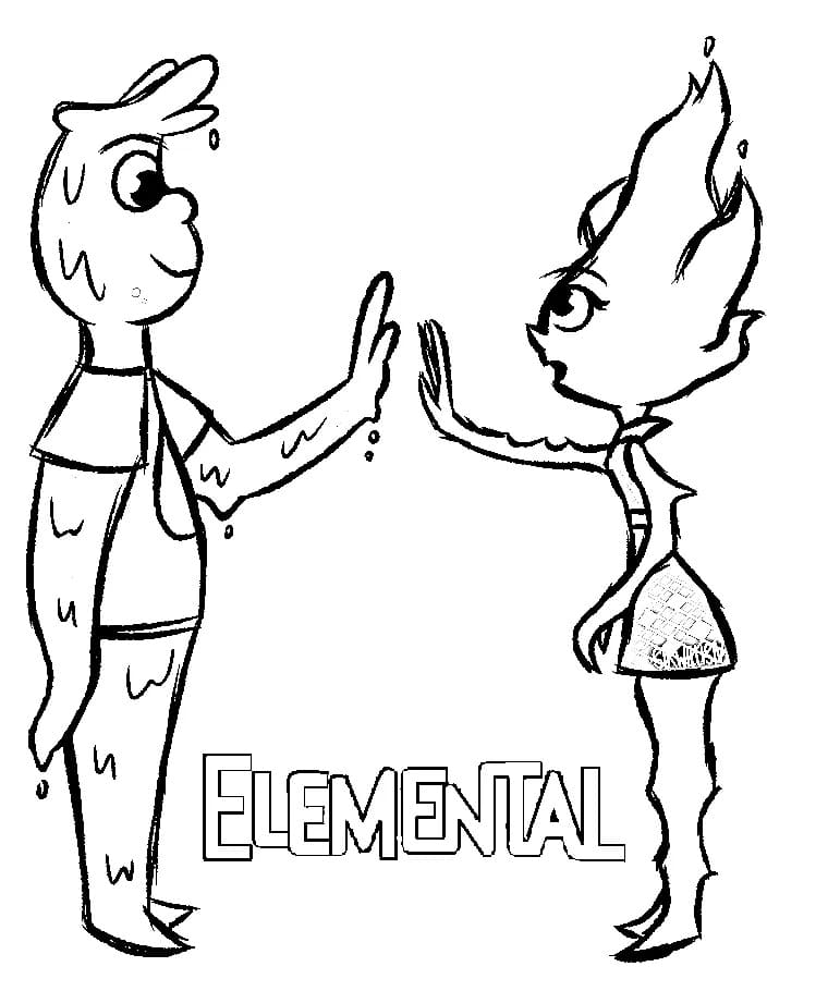Elemental ausmalbilder