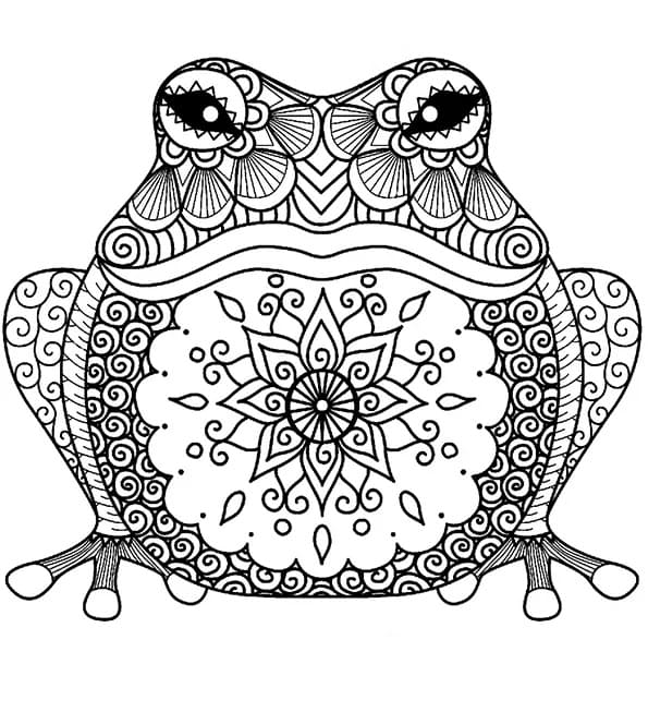 Zentangle Frosch